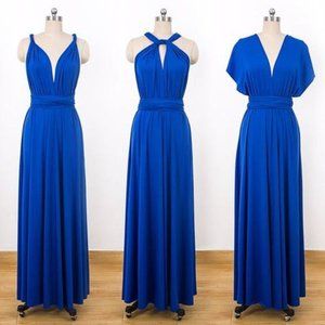 Royal Blue Von Vonni Infinity Dress w/ Bandeau OS